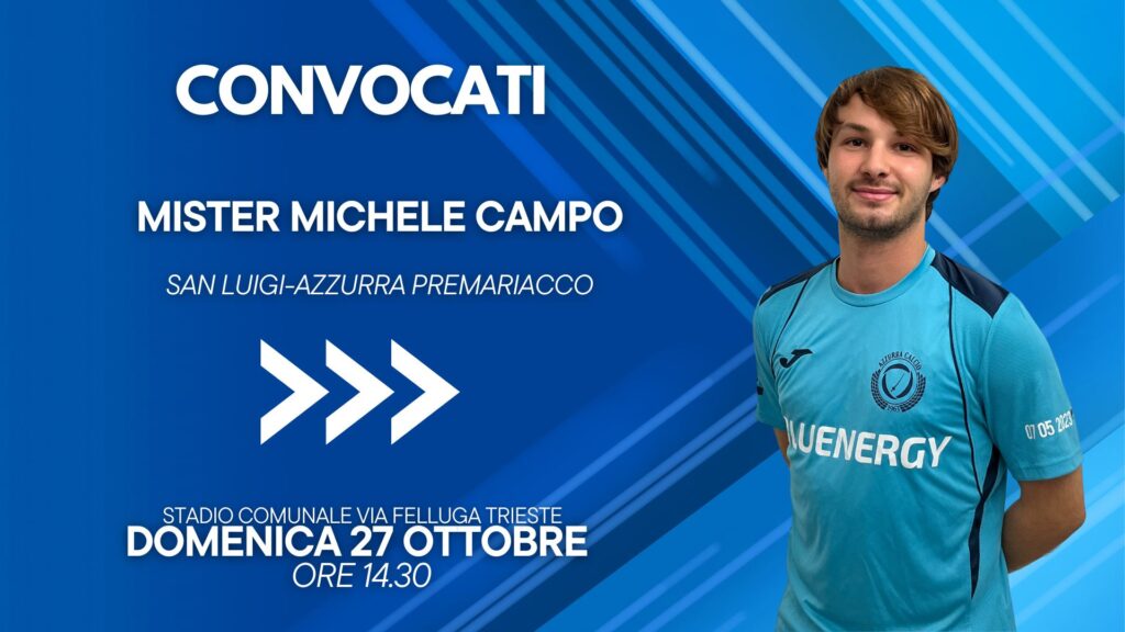 Eccellenza FVG, i convocati di mister Campo per San Luigi-Azzurra