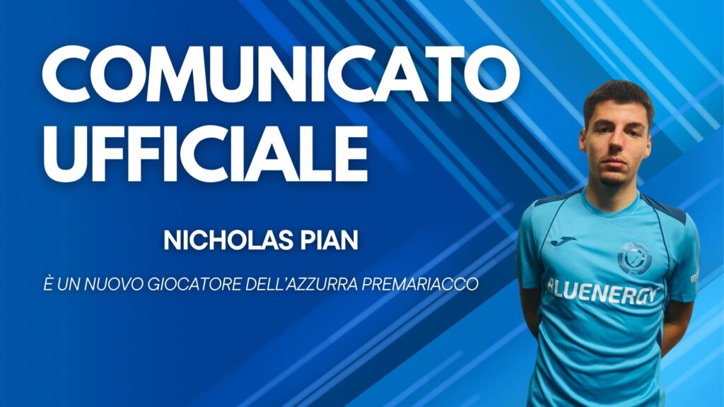 Nicholas Pian è un nuovo giocatore dell’Azzurra Premariacco